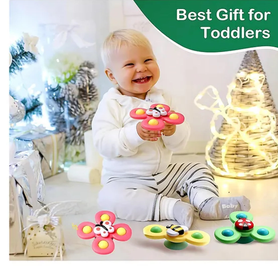 (Set of 3) SPINNER WITH SUCTION CUP