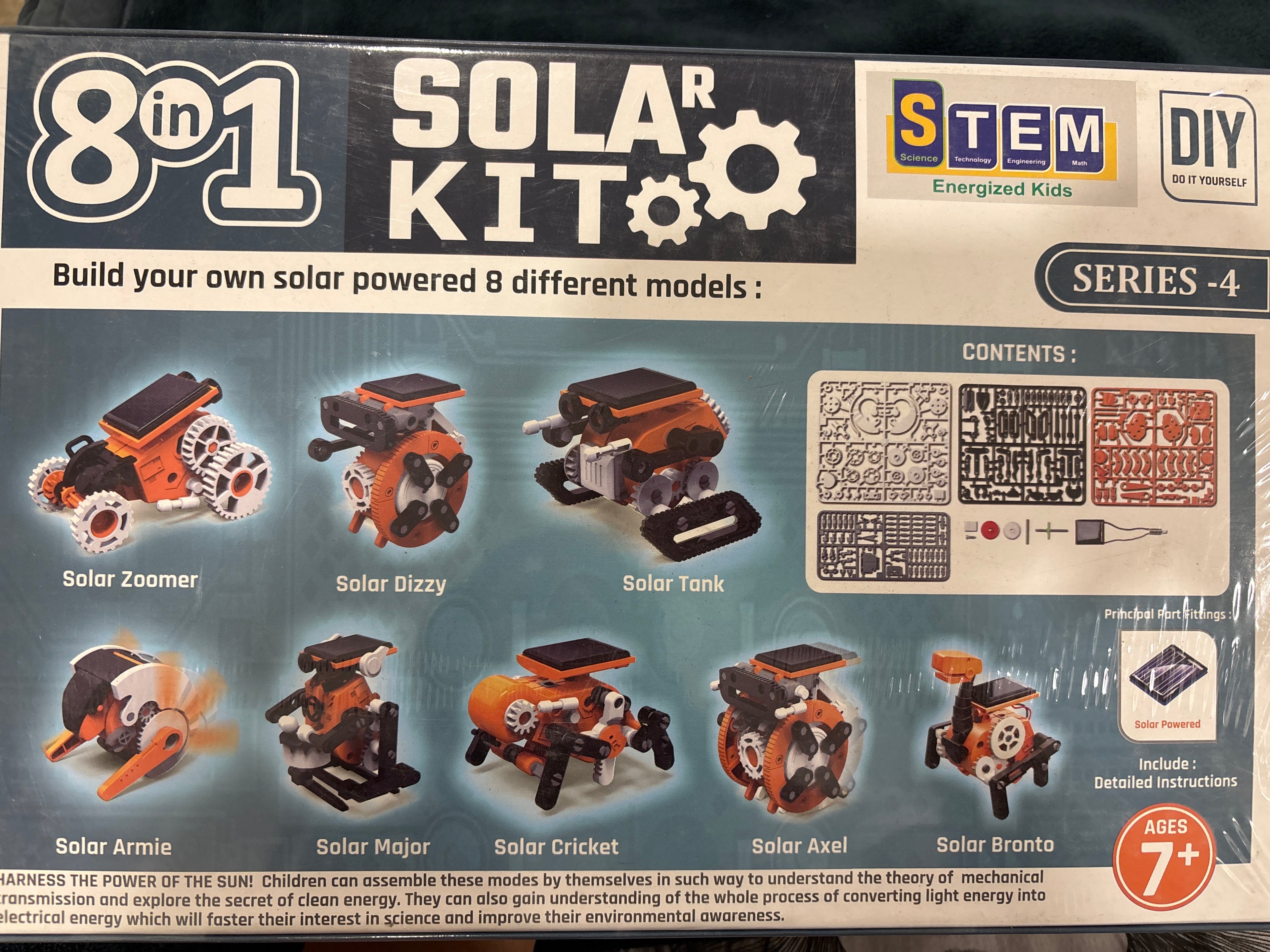 SOLAR KIT EDUCATIONAL ROBOTIC 8 in 1