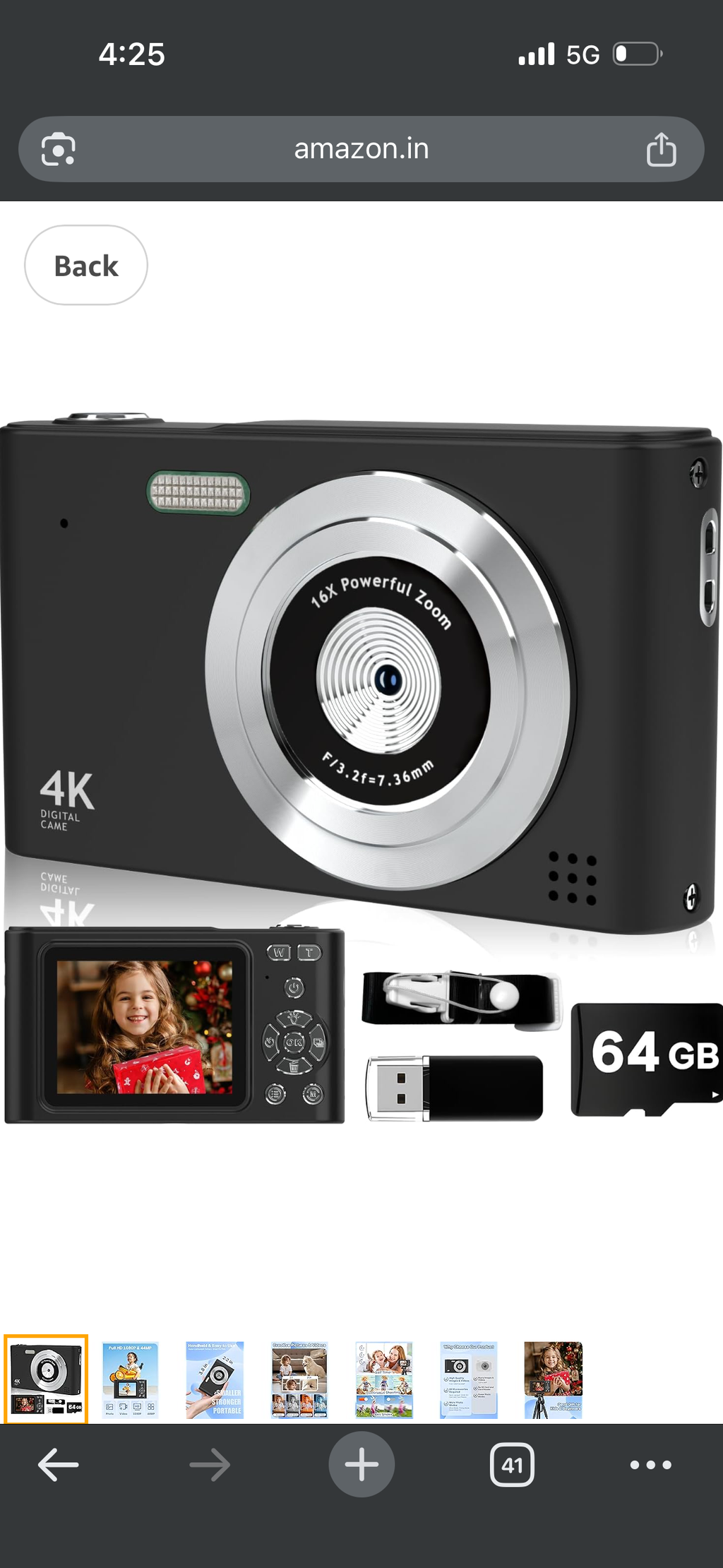 4K KIDS DIGITAL CAMERA