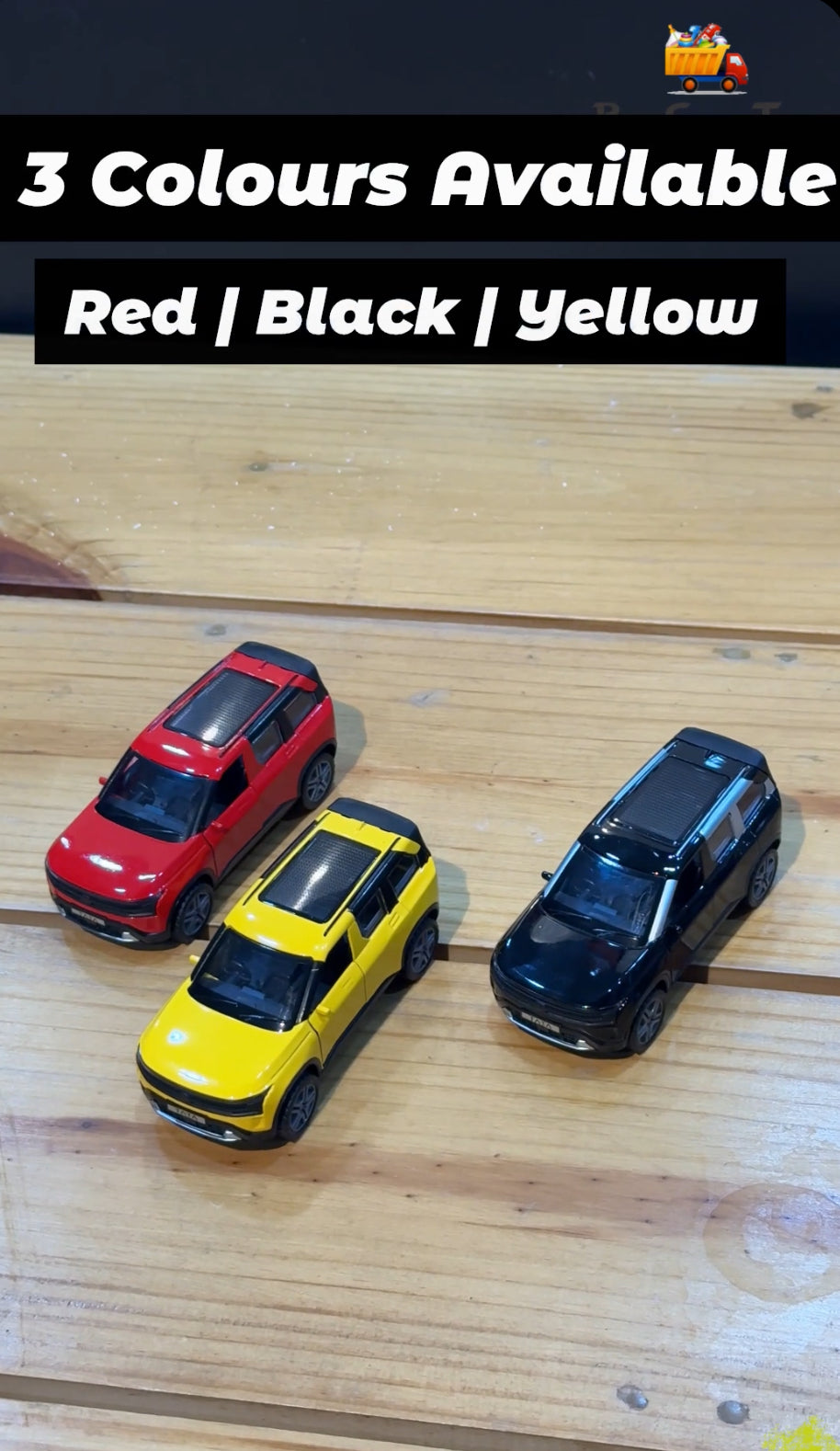 Tata Sierra 2025 Diecast Model Car 1:36 Scale - Metal Body | Openable Doors | Pull-Back | 3 Colours