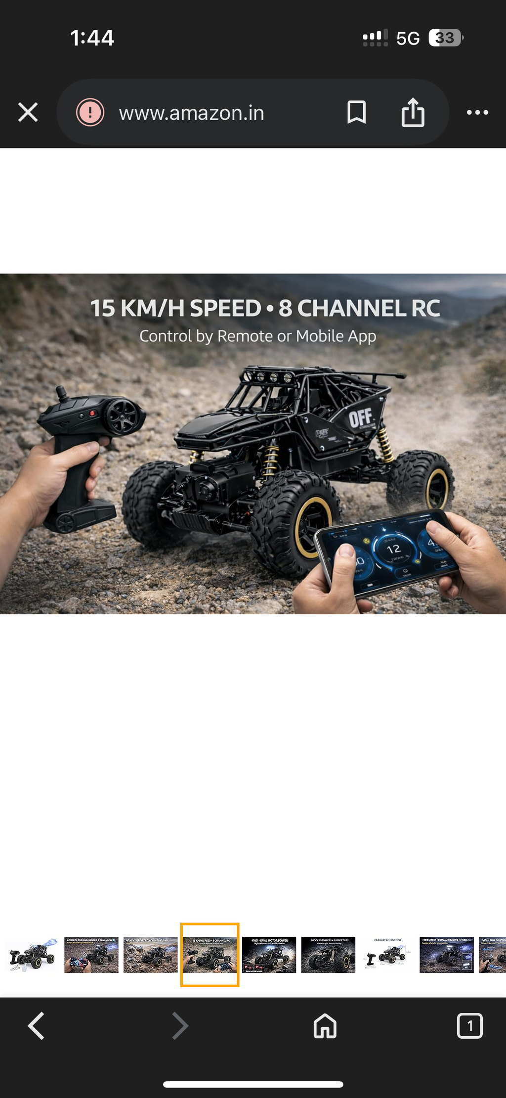 3699 RC 4x4 MONSTER ROCK CRAWLLER