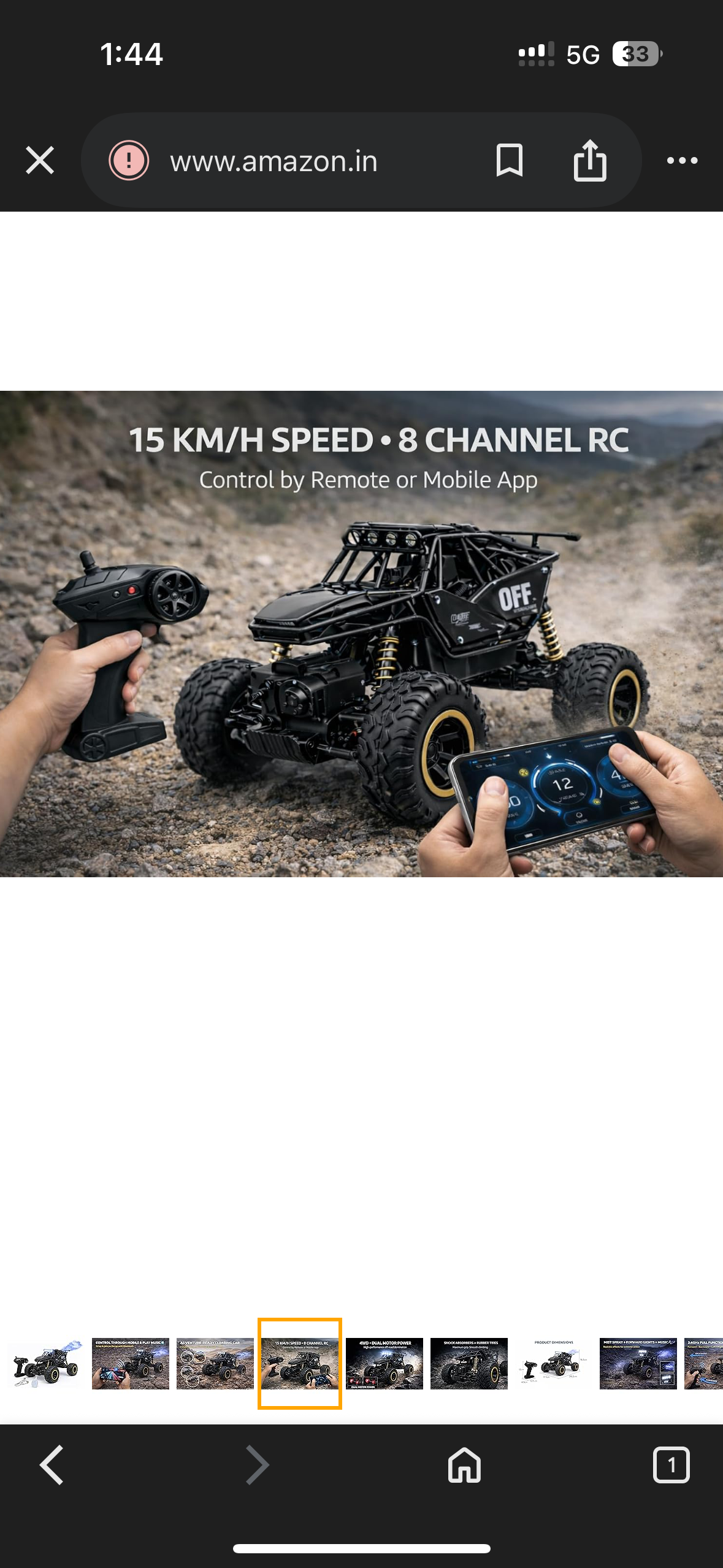 3699 RC 4x4 MONSTER ROCK CRAWLLER