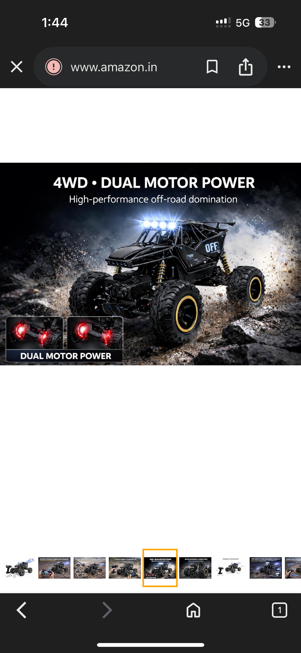 3699 RC 4x4 MONSTER ROCK CRAWLLER