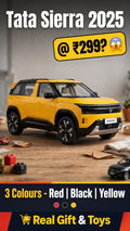 Tata Sierra 2025 Diecast Model Car 1:36 Scale - Metal Body | Openable Doors | Pull-Back | 3 Colours